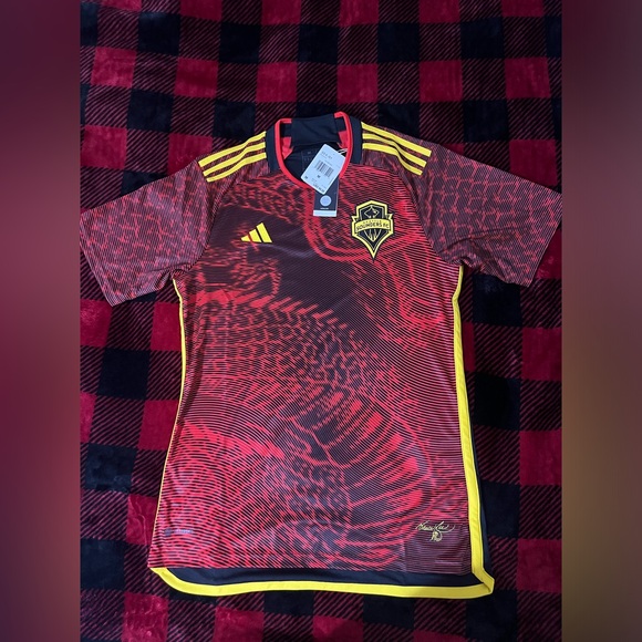 Adidas Seattle Sounders FC Bruce Lee Alternative Jersey HI1844 Men's L - Picture 12 of 13